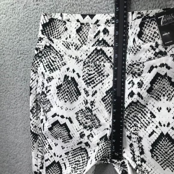 7TH AVE Design Studio NY&CO Womens Size 0 Snake Print Hi-Rise Ankle Pant NEW - Picture 13 of 16